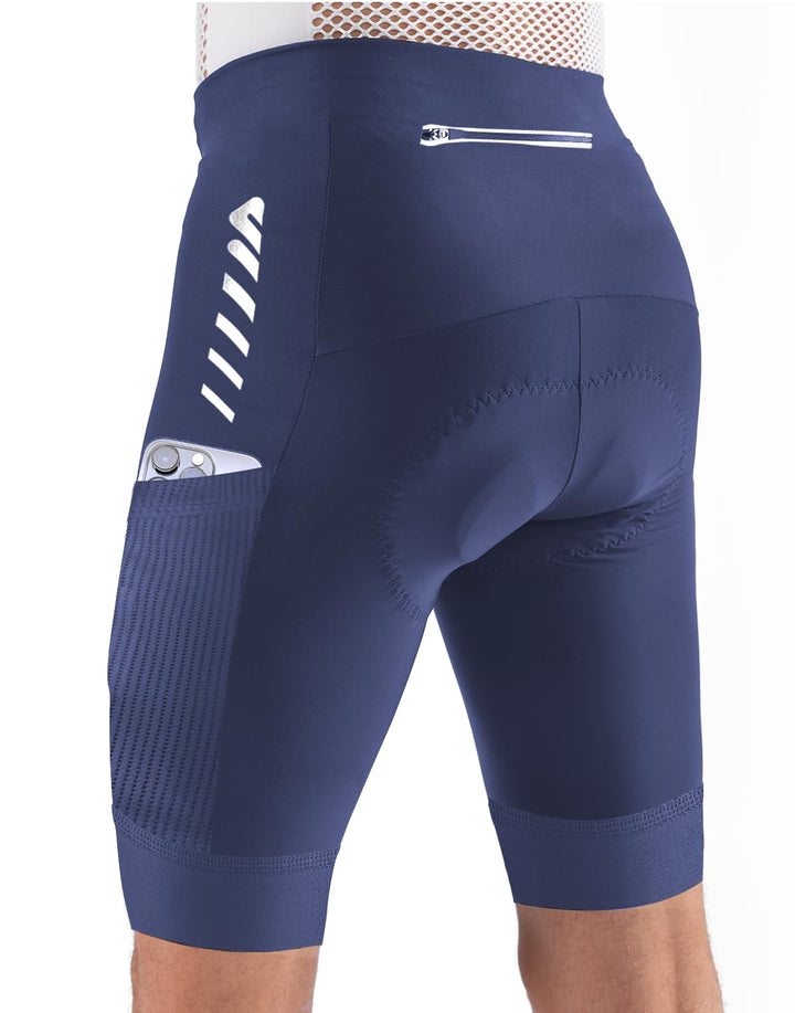 Lo.gas Radhose Herren Kurz Gepolstert 4D Fahrradhose Herren Kurz Gepolstert Schnelltrockende Elastis