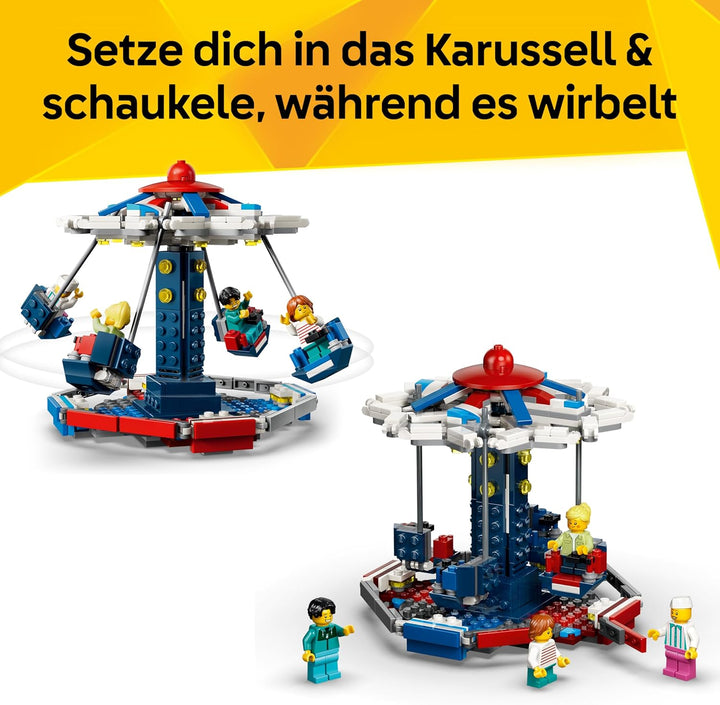 LEGO Creator 3-in-1-Set Legendäres Riesenrad - Spielzeug mit 3 Bauoptionen: Riesenrad, UFO-Fahrgesch