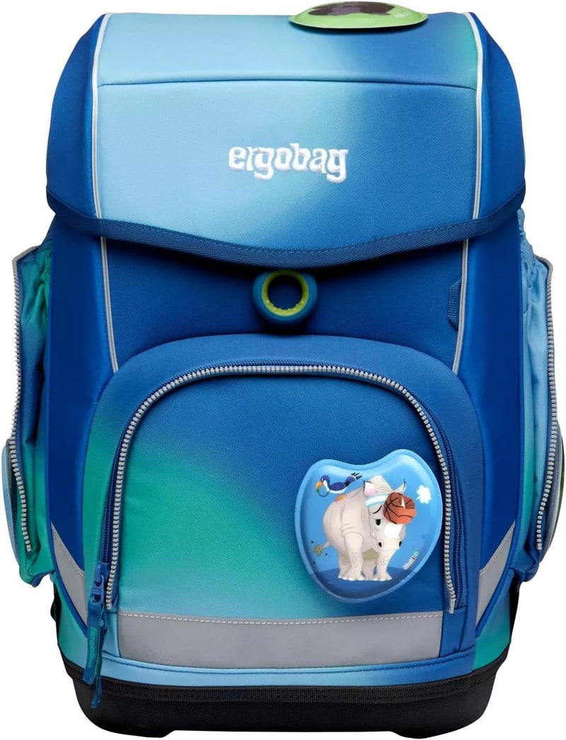 ergobag cubo Set ergonomischer Schulrucksack Klassisch 6-teilig 1. Klasse Grundschule, Dschungelfieb