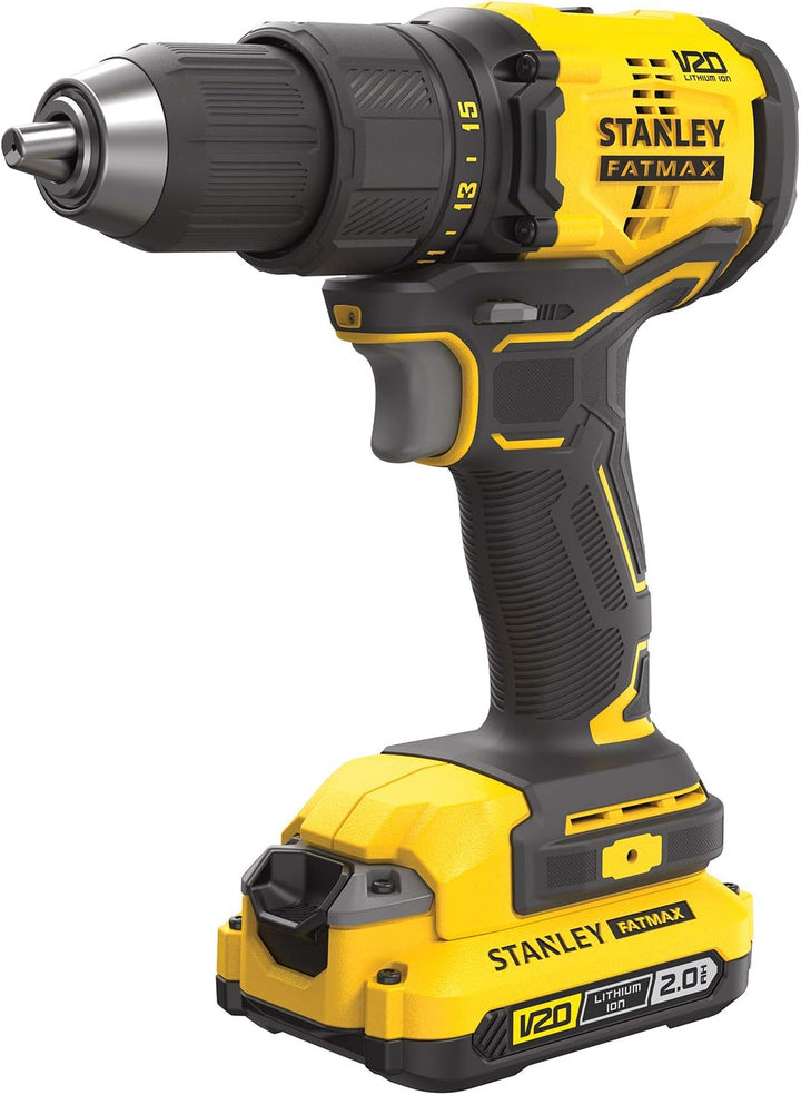 Stanley FatMax 18V 2-Gang Akku-Bohrschrauber SFMCD710D2K (2.0Ah, max. Drehmoment 60Nm, bürstenloser