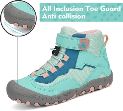 Mishansha Kinder Wanderschuhe Rutschfest Leicht Trekking Wanderstiefel für Jungen Mädchen Gr.24-38 G