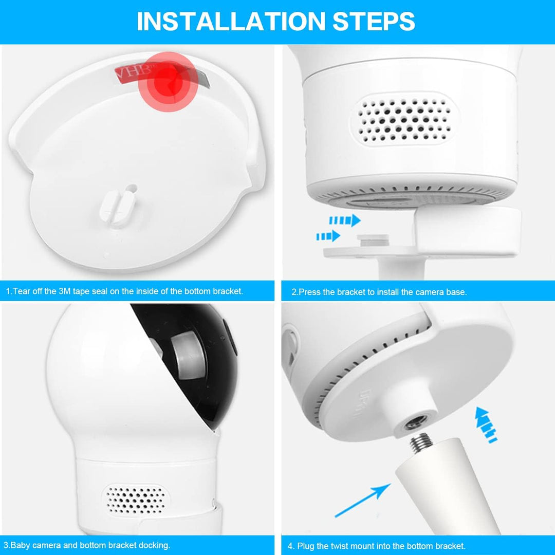 Babyphone Halterung für eufy SpaceView/eufy Spaceview S/eufy Spaceview Pro Babyphone, Flexible Baby