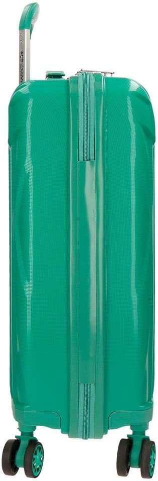 Movom Fuji Kabinenkoffer Grün 39x55x20 cms Hartschalen Polypropylen TSA-Schloss 37L 2,7Kgs 4 Doppelr