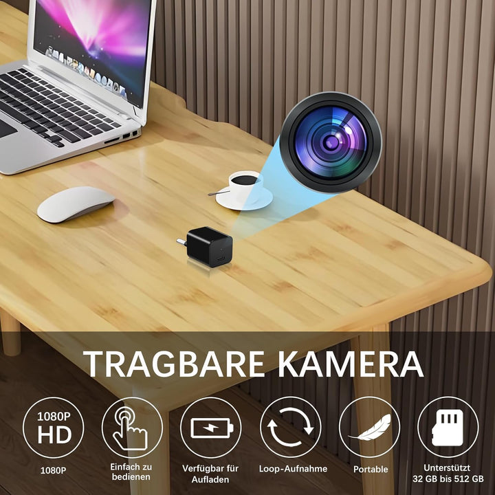 HD 1080P überwachungskamera,USB Mini Kamera,mit kontinuierlicher Aufnahme-/Bewegungserkennungsfunkti