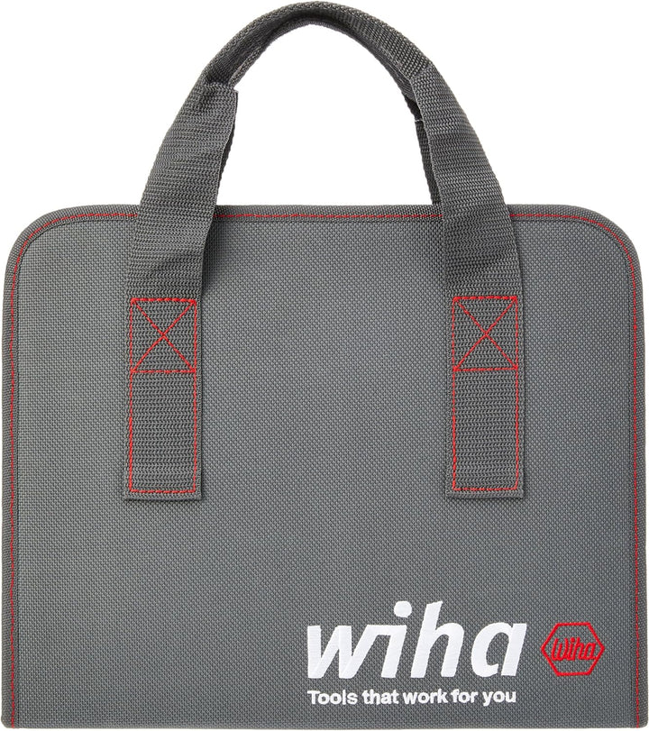 Wiha Werkzeug Set Elektriker 33-tlg. inkl. Werkzeugmappe I kompakte Grundausstattung in Werkzeugtasc