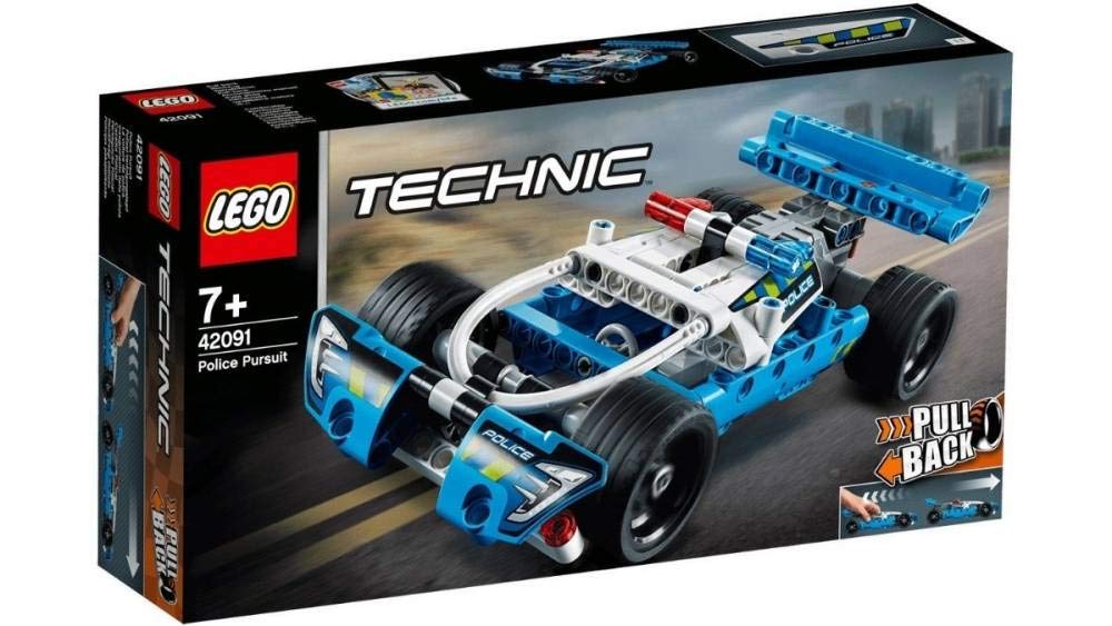 Technic Lego Polizei-Verfolgung Auto 42091 Bauset, Neu 2019 (120 Teile)