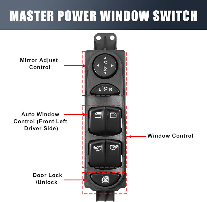 A ABSOPRO Auto Master Fenster Heber Schalter Vorne Fahrer Seite A6395451313