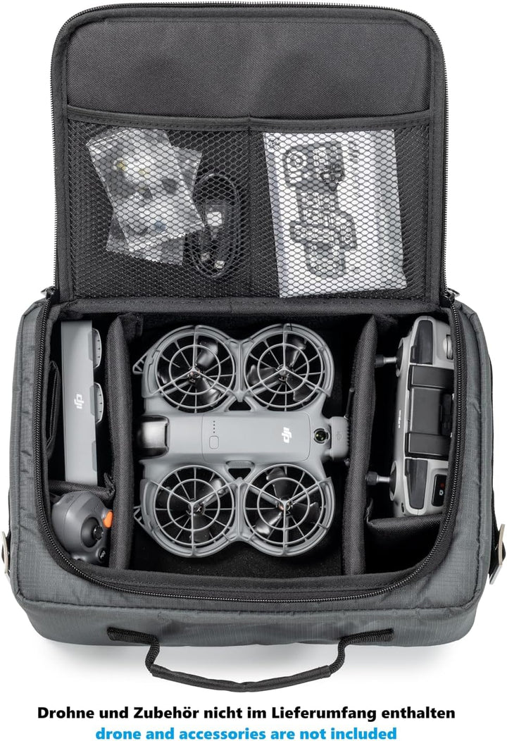 B&W International Drone.Bag TEX.Neo2 – Tasche mit Variabler Facheinteilung für DJI Neo 2 – wasserabw