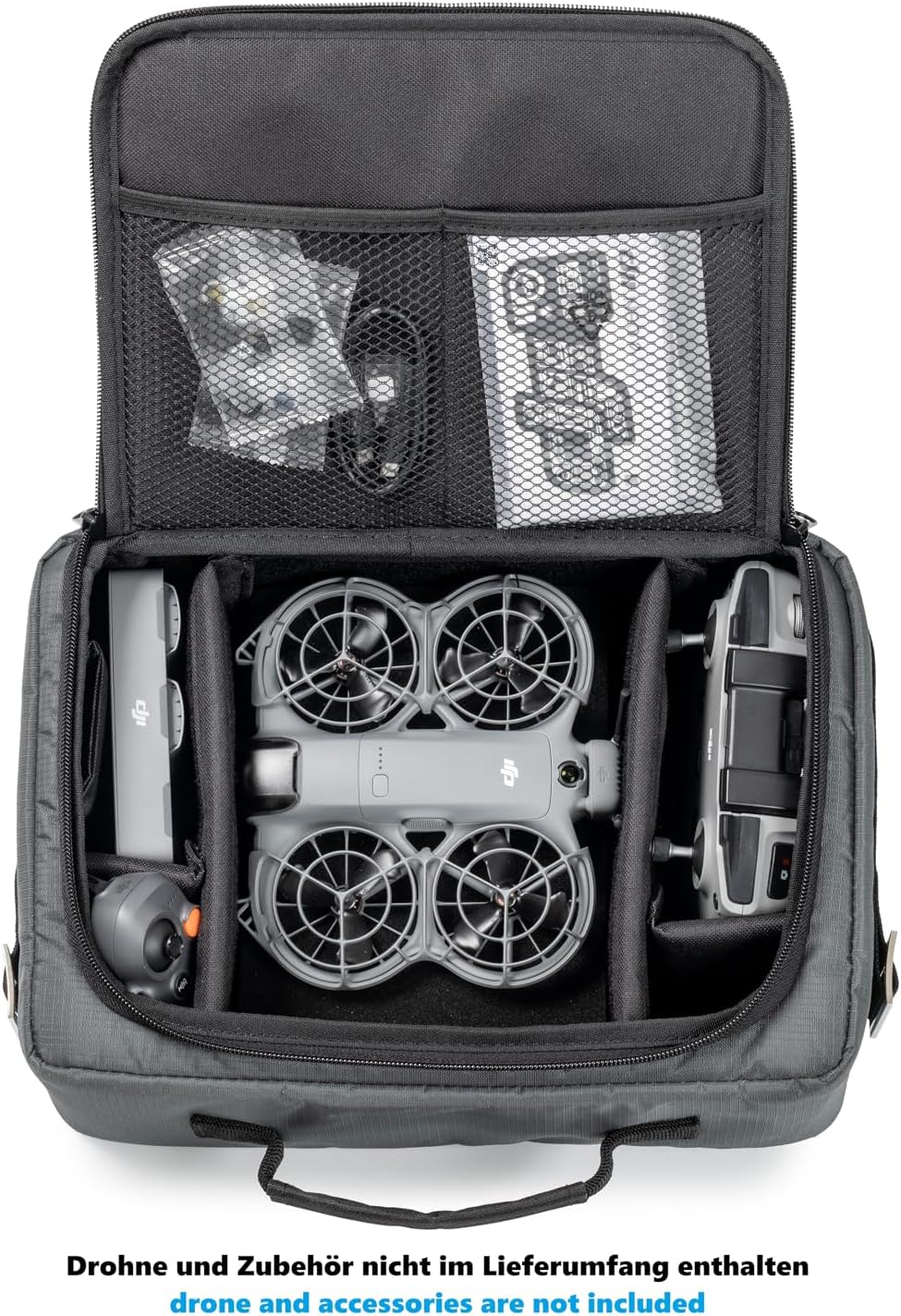 B&W International Drone.Bag TEX.Neo2 – Tasche mit Variabler Facheinteilung für DJI Neo 2 – wasserabw