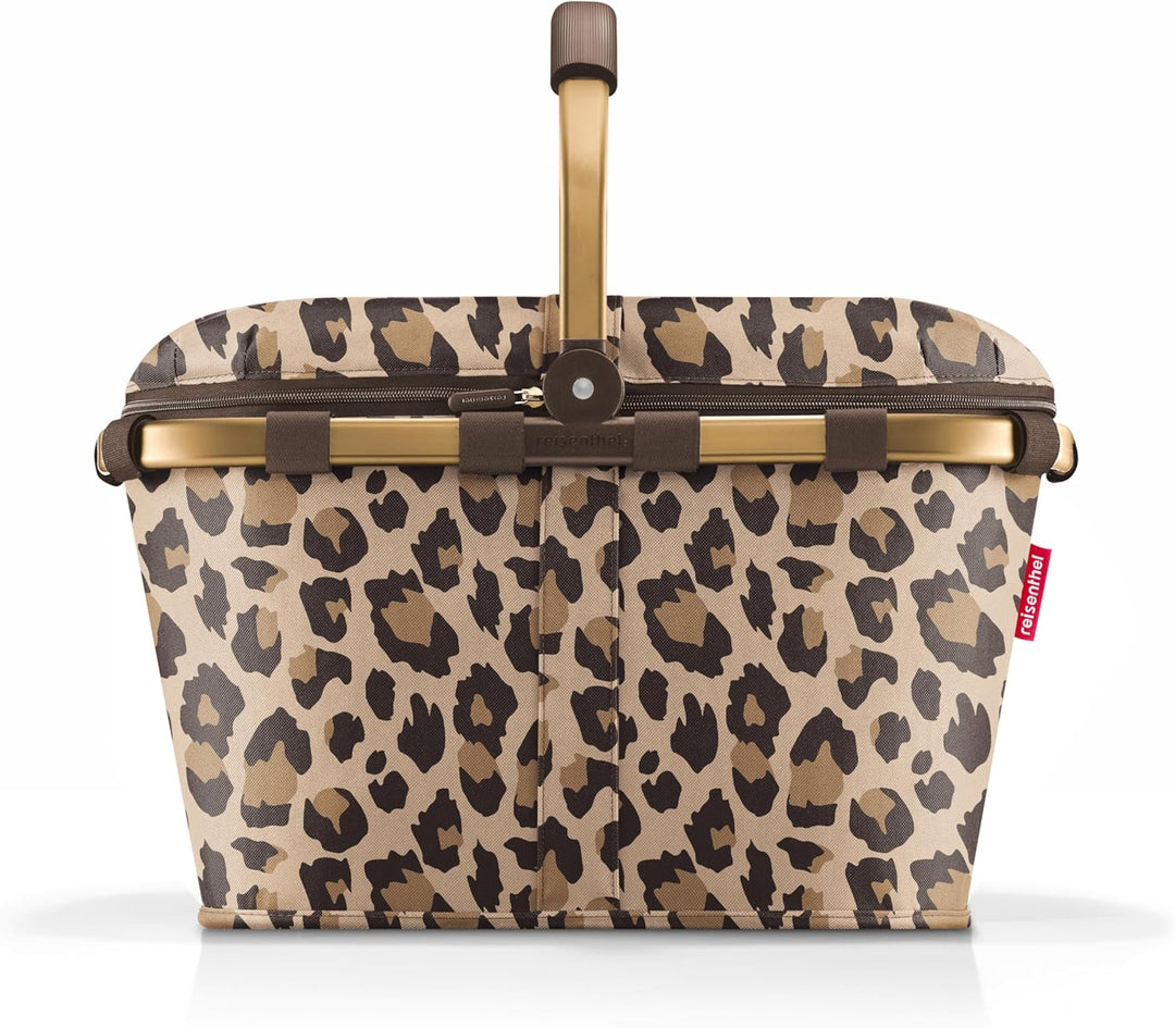 reisenthel carrybag iso Frame Leo Macchiato – Stabiler Einkaufskorb mit Kühlfunktion – Elegantes und