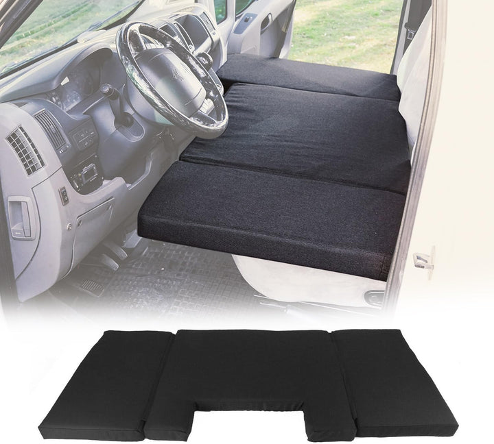 OMAC Fahrerhausbett Matratze Camper Bett Kompatibel mit Mercedes Vito W447 2014-2023 Schwarz | Auto