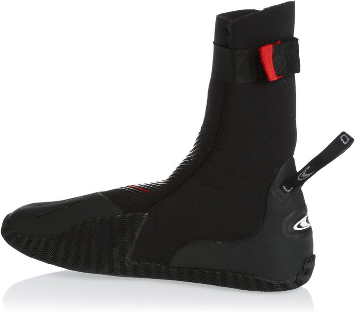 O';Neill Heat 3mm Neoprenanzug-Stiefelette Stiefelette Schwarz - Unisex - Anti-Flush-Schienbeinrieme