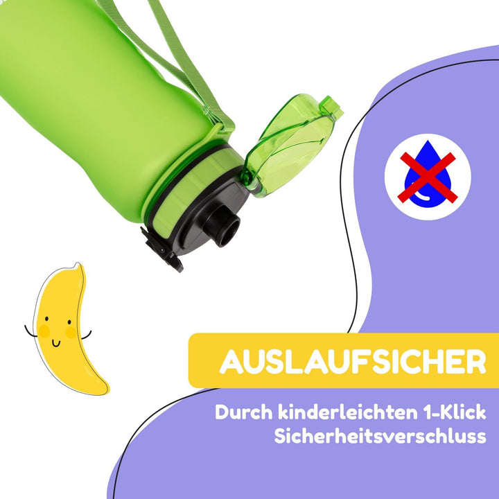 schmatzfatz Sport-Trinkflasche, hält das Wasser kalt, Trinkflaschen für Erwachsene, Kinder, Trinkfla