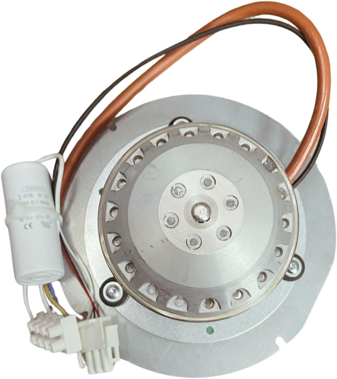XODO STORE Rauchabzug EBM R2E150-AN91-13, 2400 RPM, 32 Watt, 150 mm Lüfter, für Pelletöfen