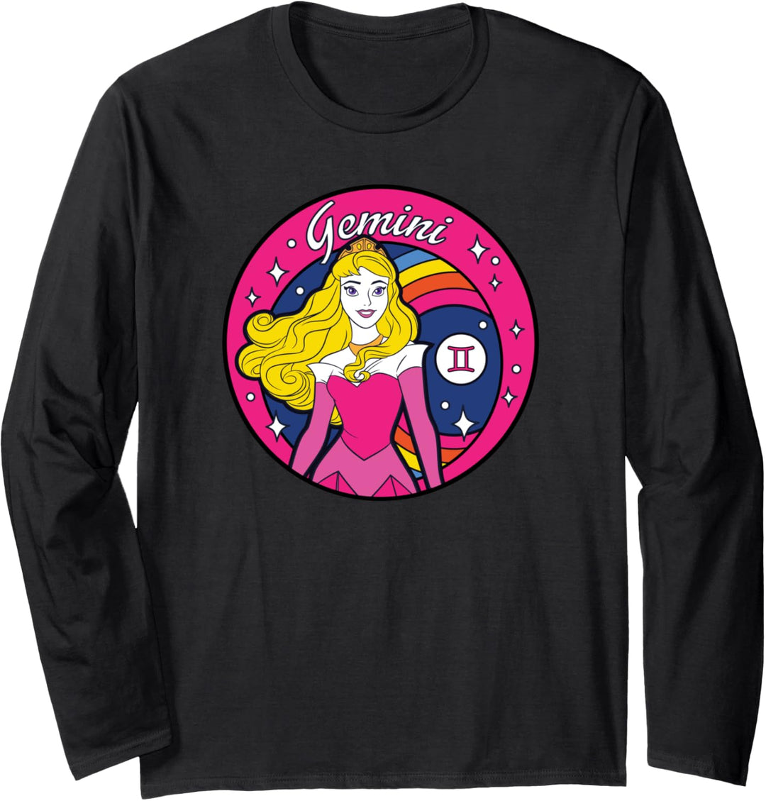 Disney Princess Aurora Zodiac Gemini Langarmshirt