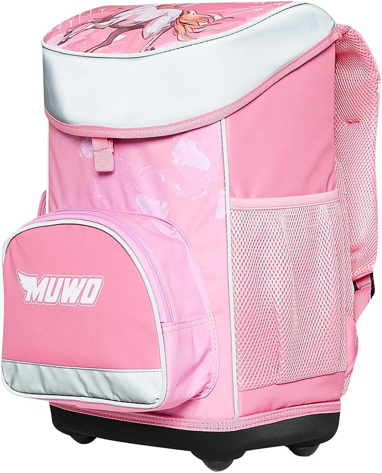 MUWO Kinder Schulranzen Set 5tlg. ergonomischer Leichter Schulrucksack mit Sporttasche, Turnbeutel,