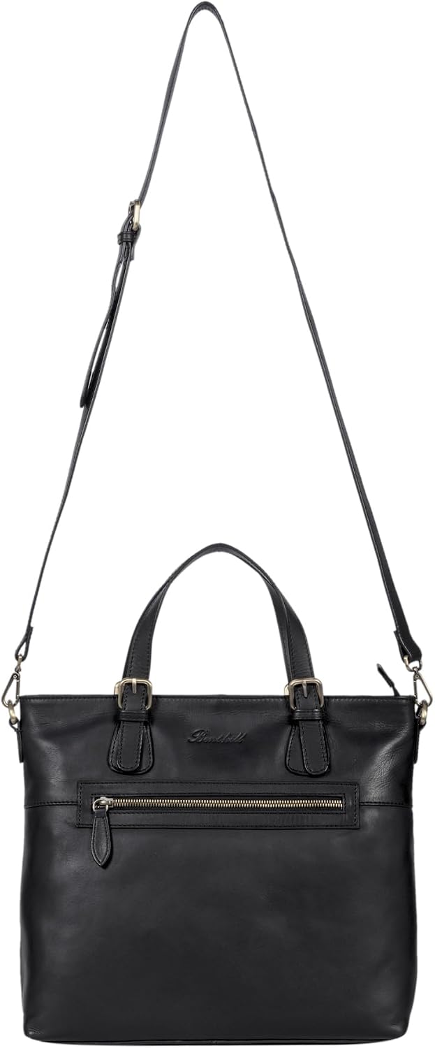 Benthill Echt Leder Handtasche Damen | Henkeltasche aus hochwertigem Rindsleder | Vintage Frauen Sch
