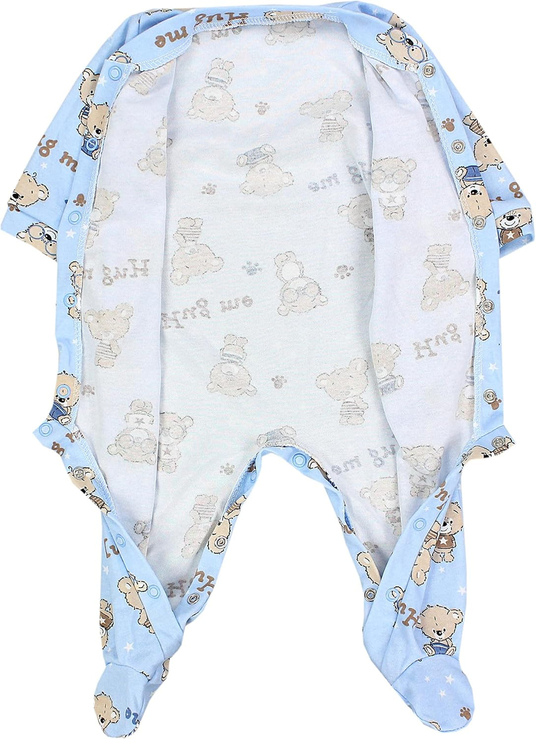 TupTam Baby Jungen Schlafstrampler Langarm Strampler Schlafanzug mit Fuss 3er Pack 50 Farbenmix 3, 5