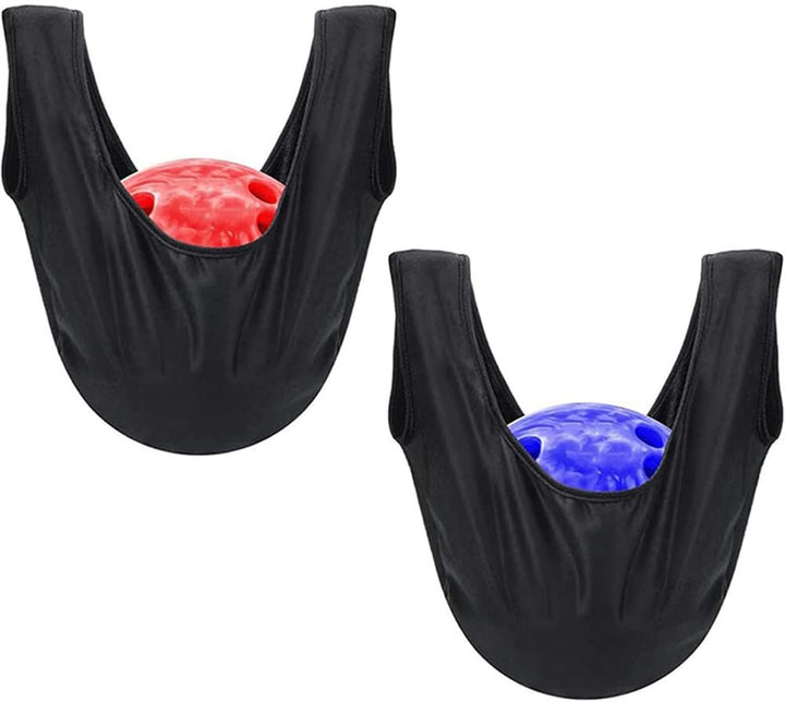 DAZZLEEX 2 x Bowling Shammy Pad, Mikrofaser, poliert, Bowling Ball Wischbeutel, Bowling Polierbeutel