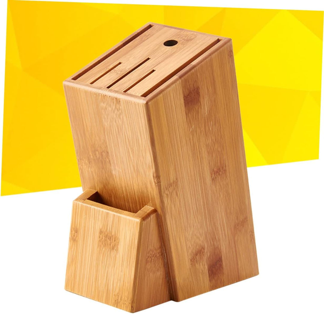 Cabilock Küchenregal Bambusregalhalter aus Bambus Stabiles Holzgestell als Messerhalter und Küchenab