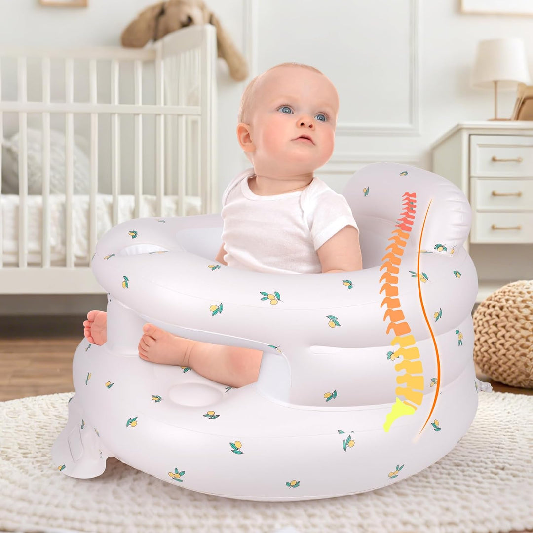 Tragbarer Aufblasbarer Babysitz Baby Sitzhilfe Sessel Leicht für 3 Monate bis 36 Monate Werkzeuglose