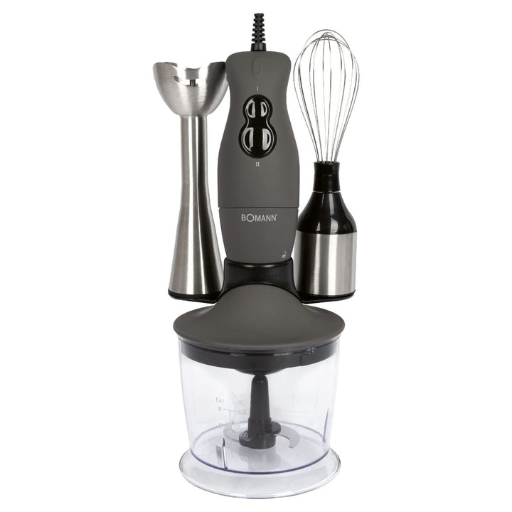 Bomann elektrischer Stabmixer/Schneebesen/Multizerkleinerer 3in1 Set SMS 6055 CB; zum mixen, zerklei