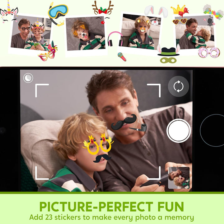 SYNCFUN Kinder Handy Smartphone,Kinder Kamera Spielzeug mit Dual-Kamera,Spiel,Musik Player 8GB Karte
