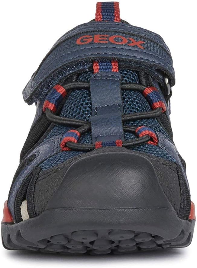 Geox Jungen J Borealis Boy BSandalen 27 EU Navy Red, 27 EU Navy Red