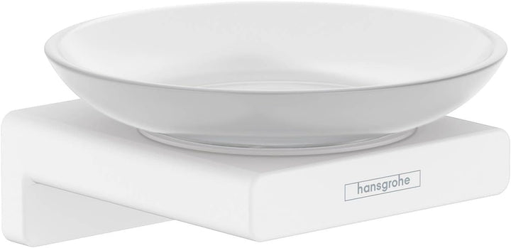 hansgrohe Seifenschale AddStoris, Seifenablage, Mattweiss Mattweiss Schale, Mattweiss Schale