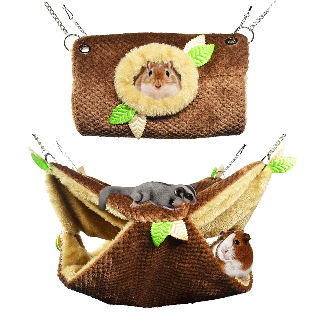 Kleintierhängematte, Hamster Hängematte Hängematte & Tunnel Warmbett Hauskäfig Nestkäfig Hängetunnel