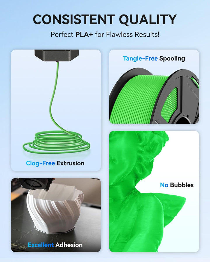 JAYO PLA+ Filament 1.75mm Braun 1.1KG, Erhöhte Zähigkeit PLA Plus Filament-3D-Druckmaterialien, Mass