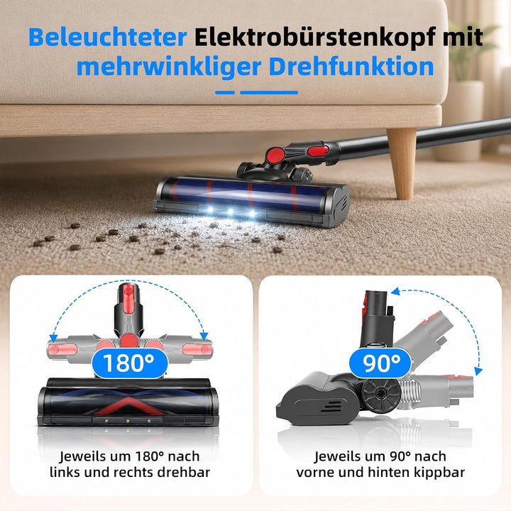 Motorisierte Bürste für Dyson V7 / V8 / V10 / V11 / V15 Staubsauger, Bodenbürste Zubehör Ersatzteil