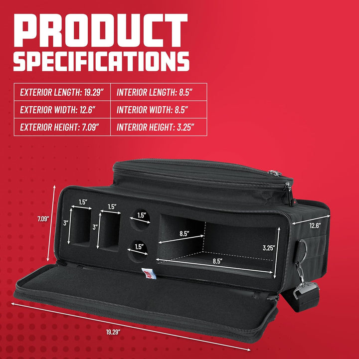 GATOR Cases GM-2W Softcase für ein komplettes HF-System und zwei Mikrofone 2 HF-Tonabnehmer Verstärk