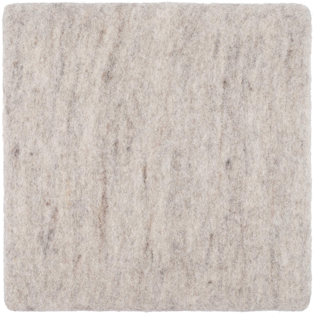 myfelt Flache Filz-Sitzauflage/Stuhlauflage - Béla - quadratisch, 36x36 cm, Beige Beige Meliert, Bei
