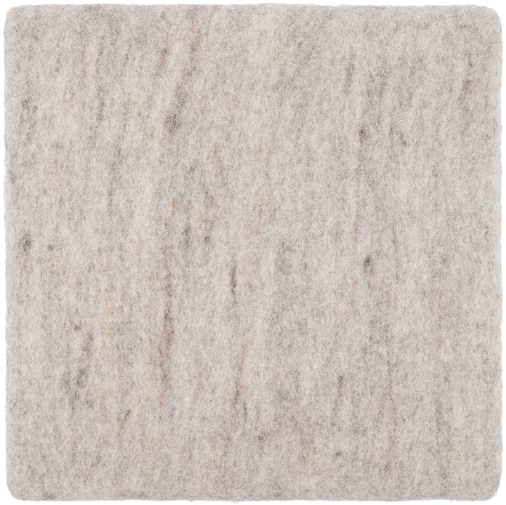 myfelt Flache Filz-Sitzauflage/Stuhlauflage - Béla - quadratisch, 36x36 cm, Beige Beige Meliert, Bei