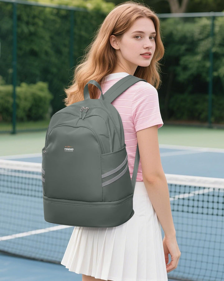 SZLX Sportrucksack für Frauen mit Schuhfach und Nasstasche Faltbarer Handgepäckrucksack Grosser Reis