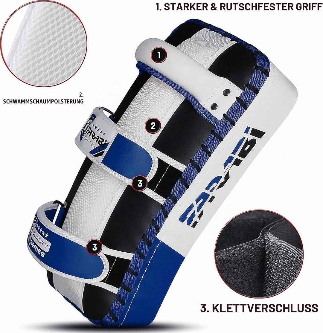 Farabi Sports schlagpolster für Coaching, Training, Kickboxen Curved Kick Pads, schlagpolster Kampfs