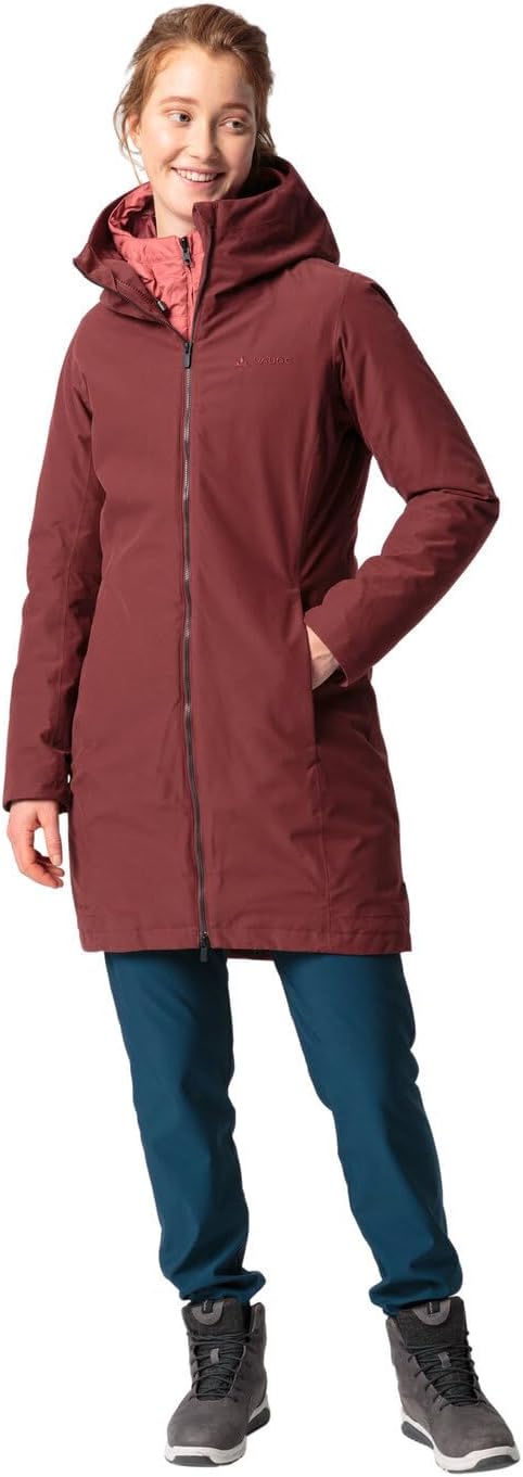 VAUDE Damen Women's Annecy 3in1 Coat Iii Doppeljacke 42 dark cherry uni, 42 dark cherry uni