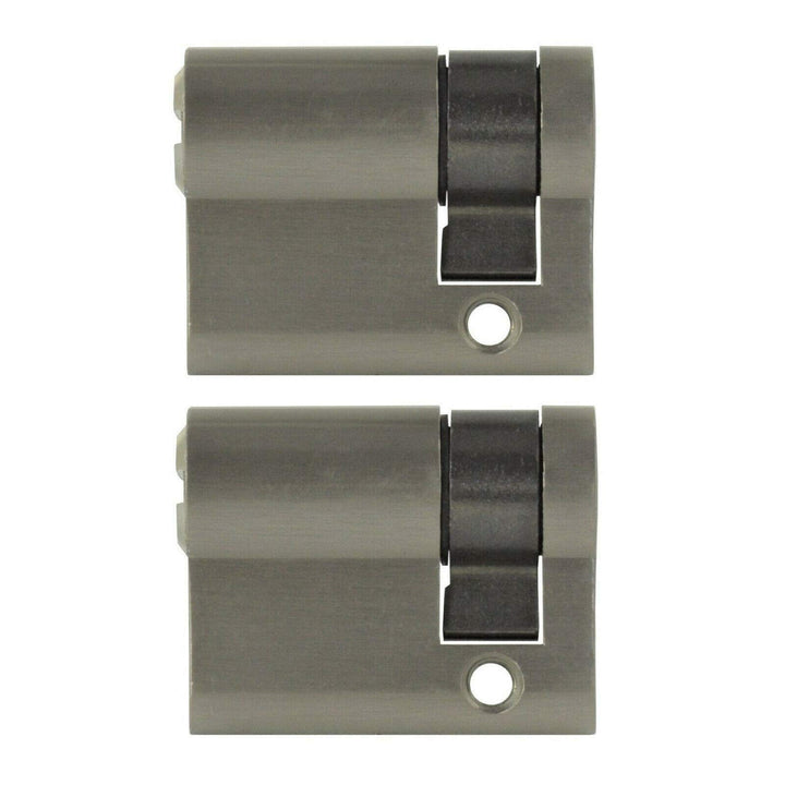 2x Halbzylinder 40 mm 30/10 gleichschliessend inkl. 10 Schlüssel