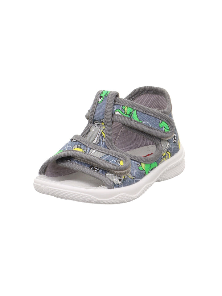 Superfit Baby-Jungen Polly 1-000293 Hausschuh 19 EU Grau Mehrfarbig 2000, 19 EU Grau Mehrfarbig 2000