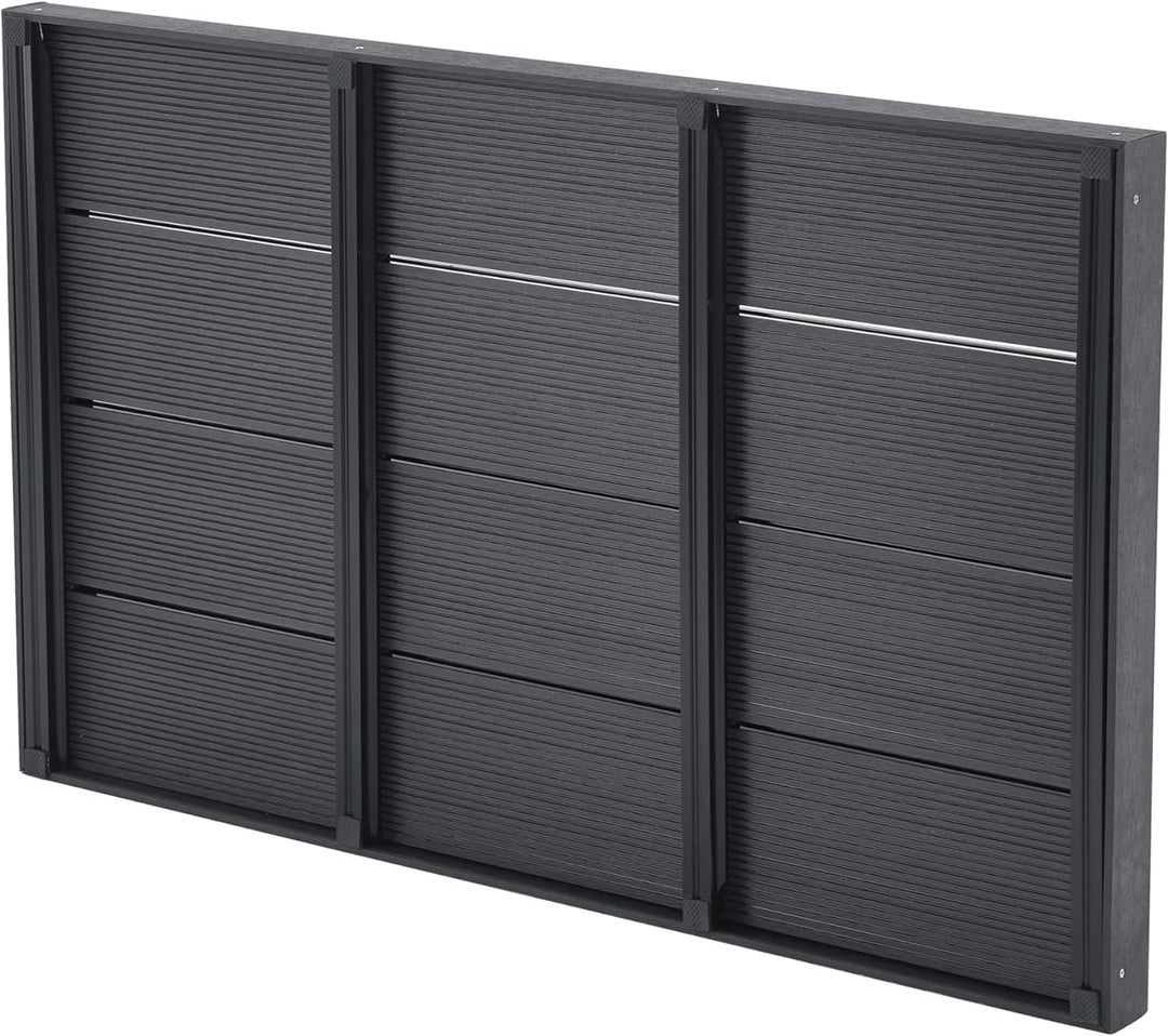 [en.casa] WPC Bodenplatte Nürtingen für Solardusche 101 x 63 x 6 cm Bodenelement für Gartendusche ru