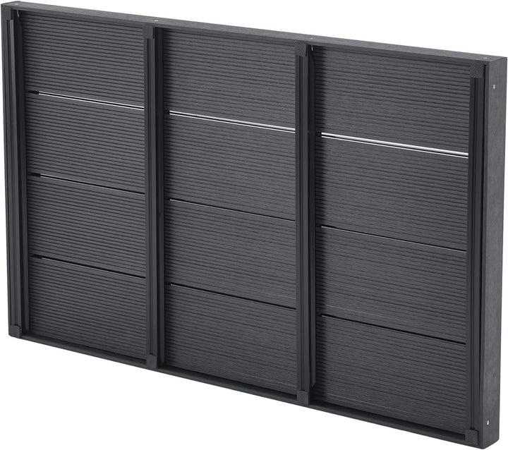 [en.casa] WPC Bodenplatte Nürtingen für Solardusche 101 x 63 x 6 cm Bodenelement für Gartendusche ru