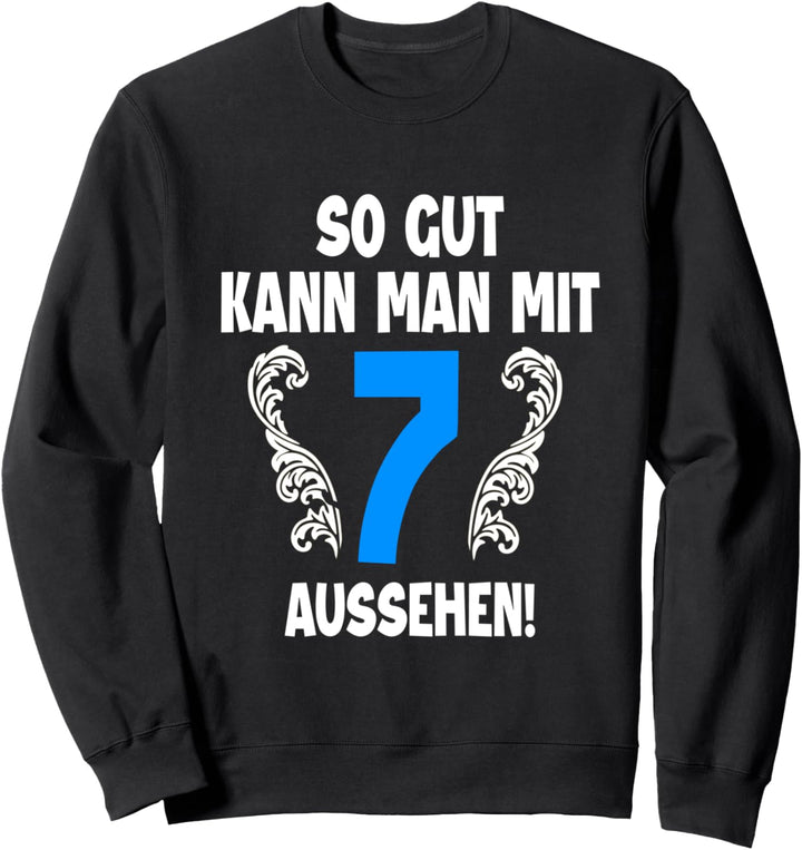 7 Jahre Tshirt Junge Jahrgang 2015 Geboren 7. Geburtstag Sweatshirt