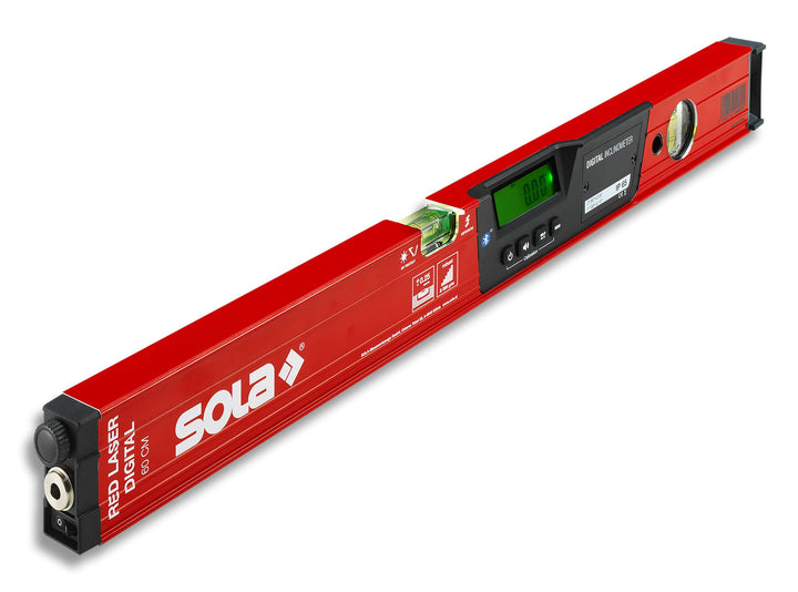 SOLA - RED 60 laser digital - digitale Laser-Wasserwaage mit Bluetooth - Wasserwaage digital mit LCD