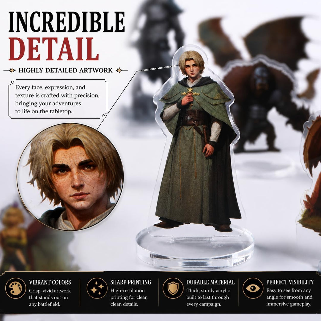 DND Miniatures Dungeons and Dragons Starter Set 170 Minis für DND 5E Maps Pathfinder Accessories Fla