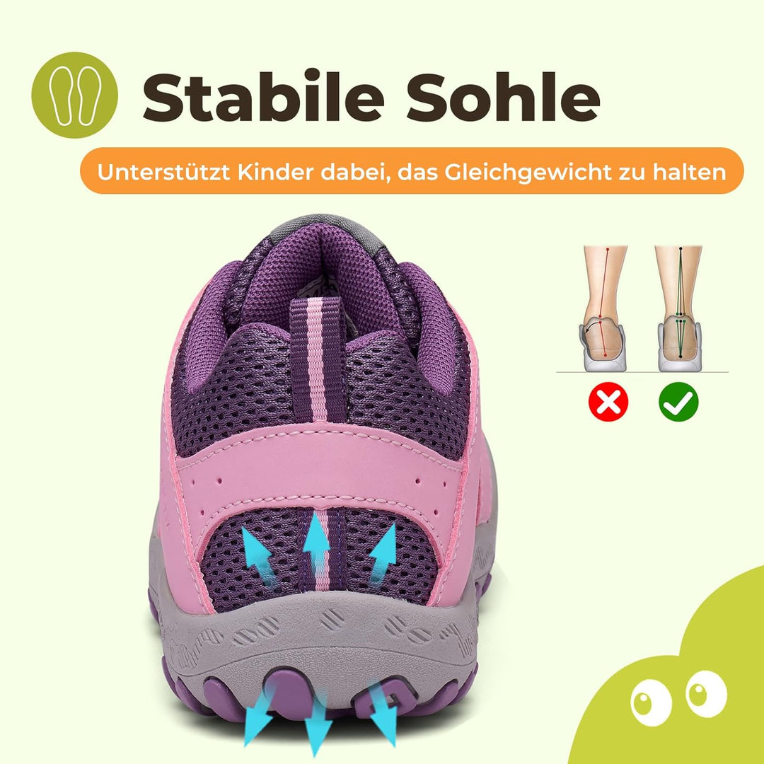 Mishansha Unisex-Kinder Turnschuhe Trekkingschuhe Mädchen Wanderschuhe Outdoor Sportschuhe 24-38 29