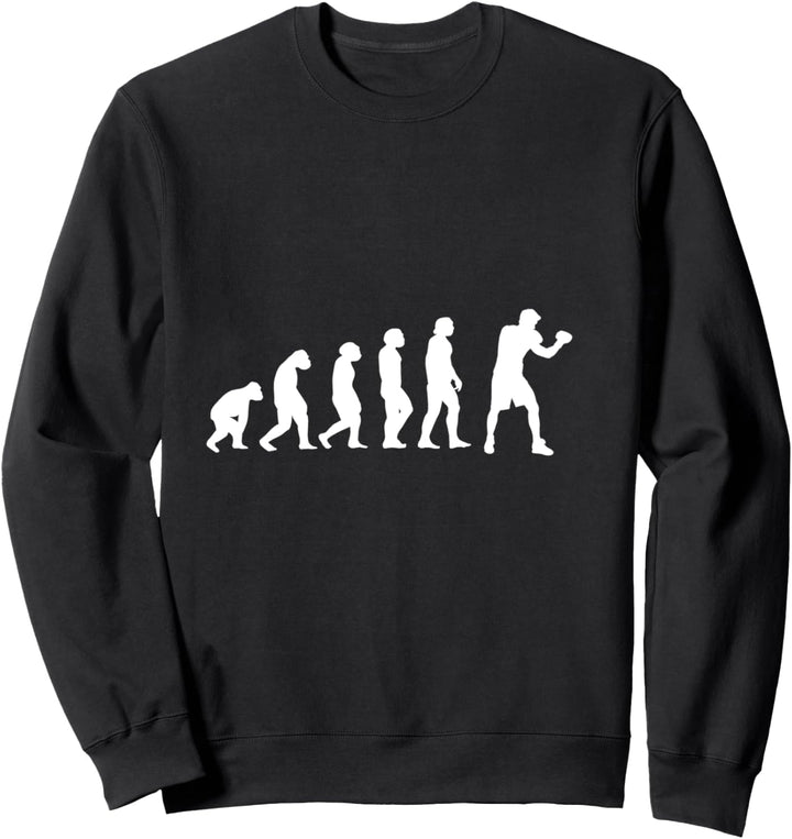 Boxen Kickboxen Evolution Kampfsport Boxkampf Boxer Geschenk Sweatshirt