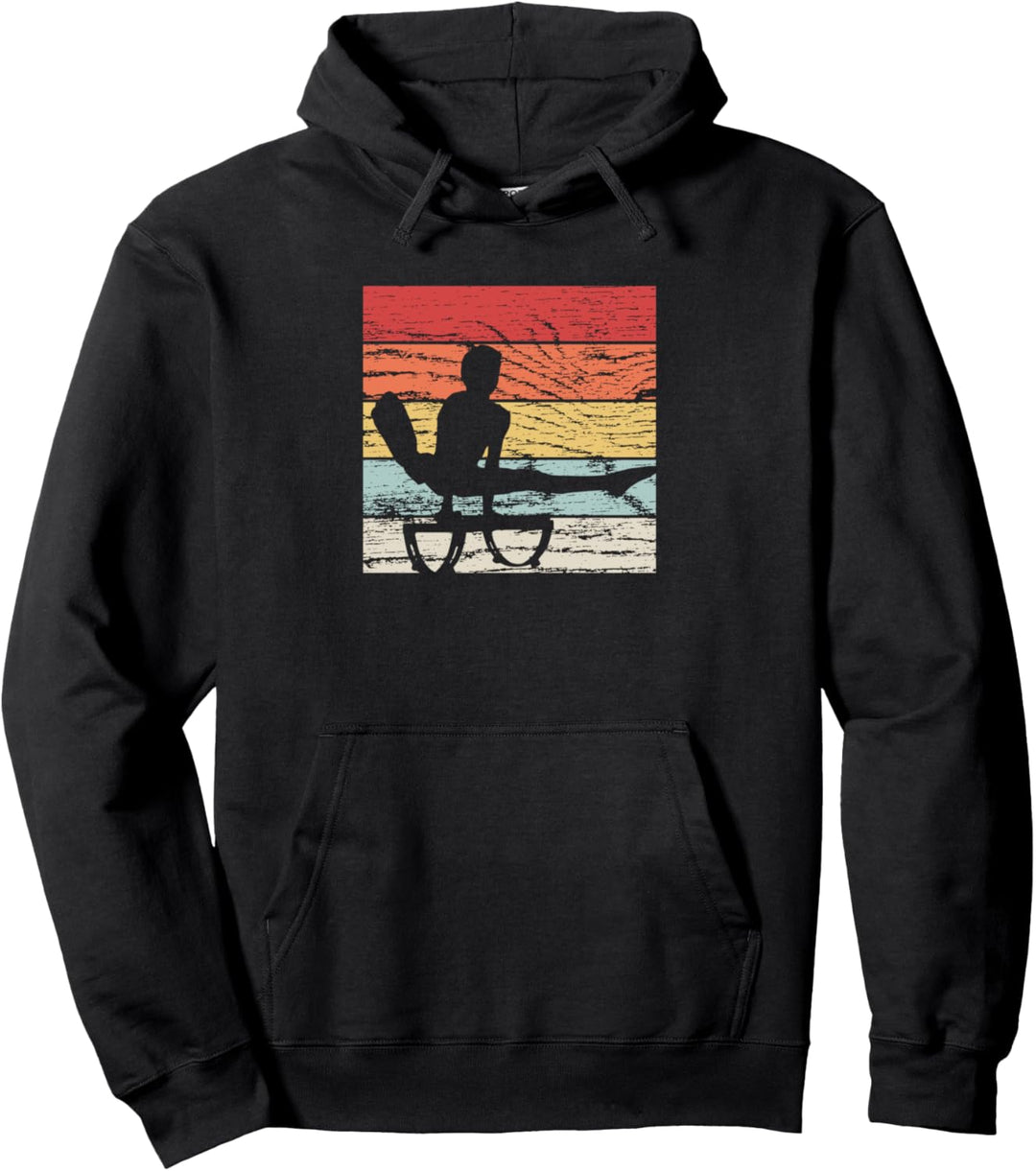Calisthenics Retro Parallettes Kraftsport Turner Pullover Hoodie