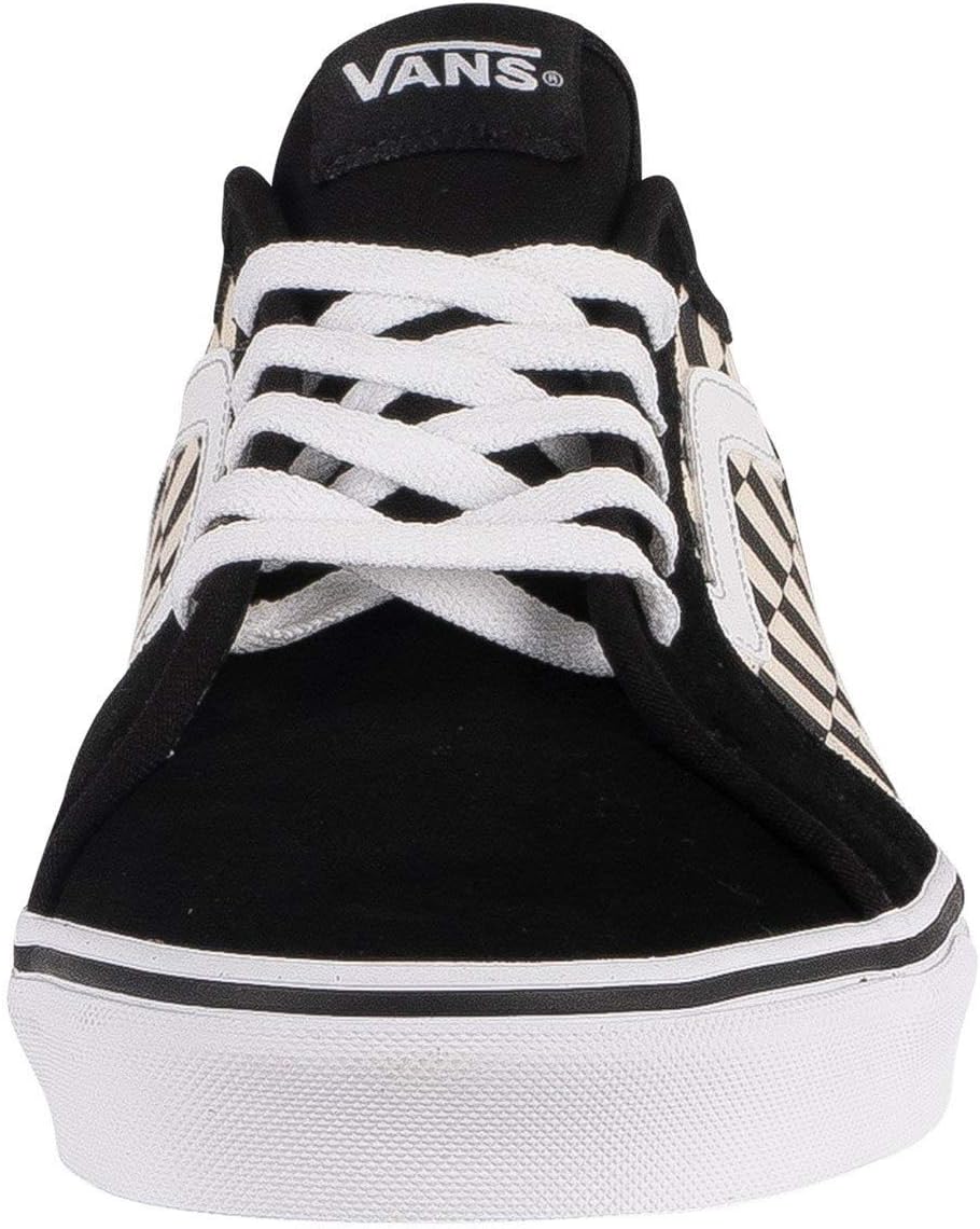 Vans Herren Filmore Decon Wildleder Canvas Trainer, Black/Black 40 EU Checkerboard Black White, 40 E
