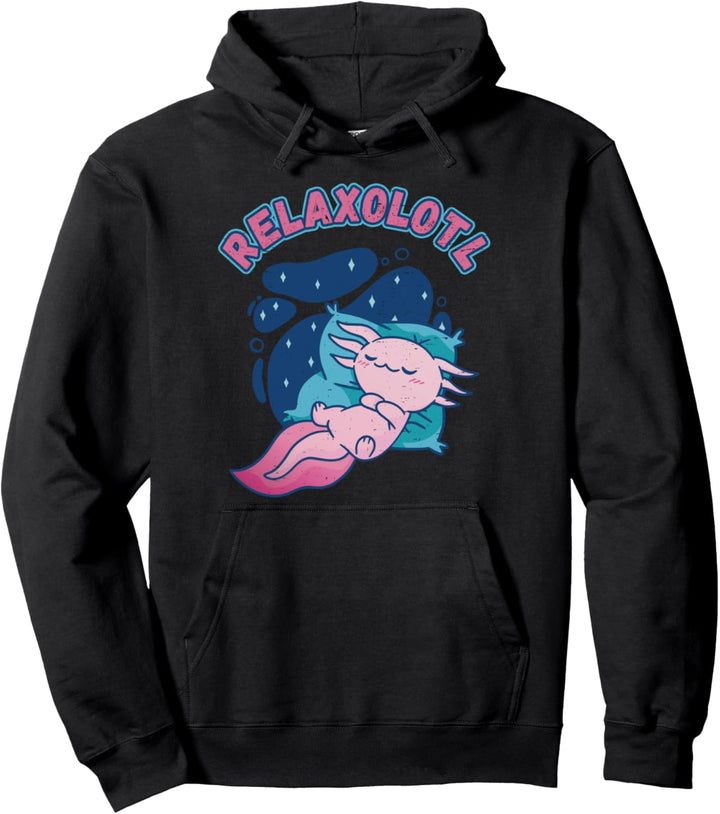 RELAXOLOTL Niedlicher Kawaii Axolotl Mädchen Frauen Kinder Pullover Hoodie
